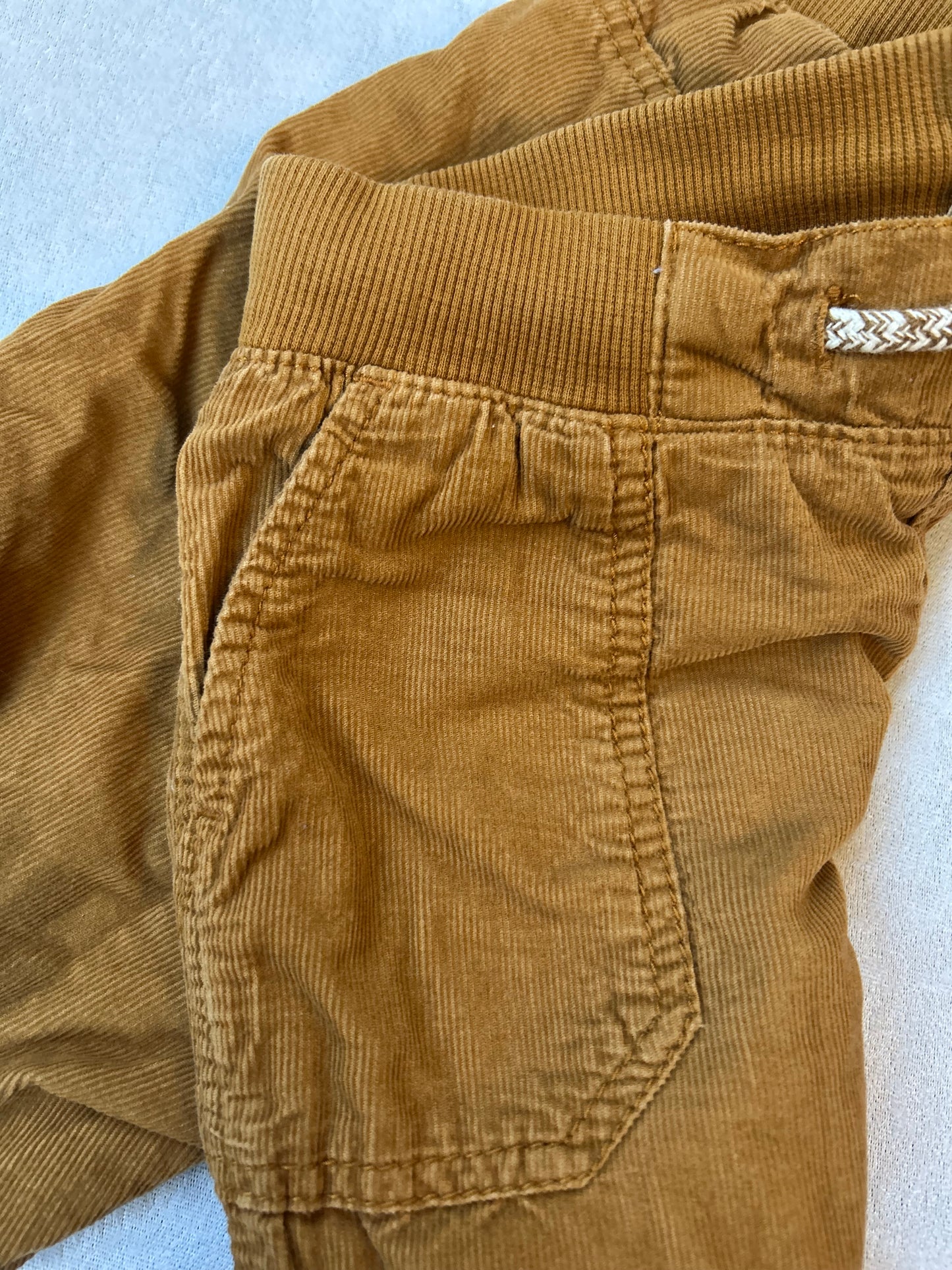 Tan Micro Cord Pants