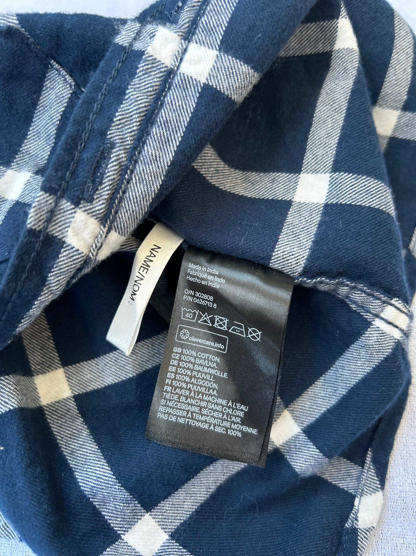 Navy Flannel Shirt | H&M