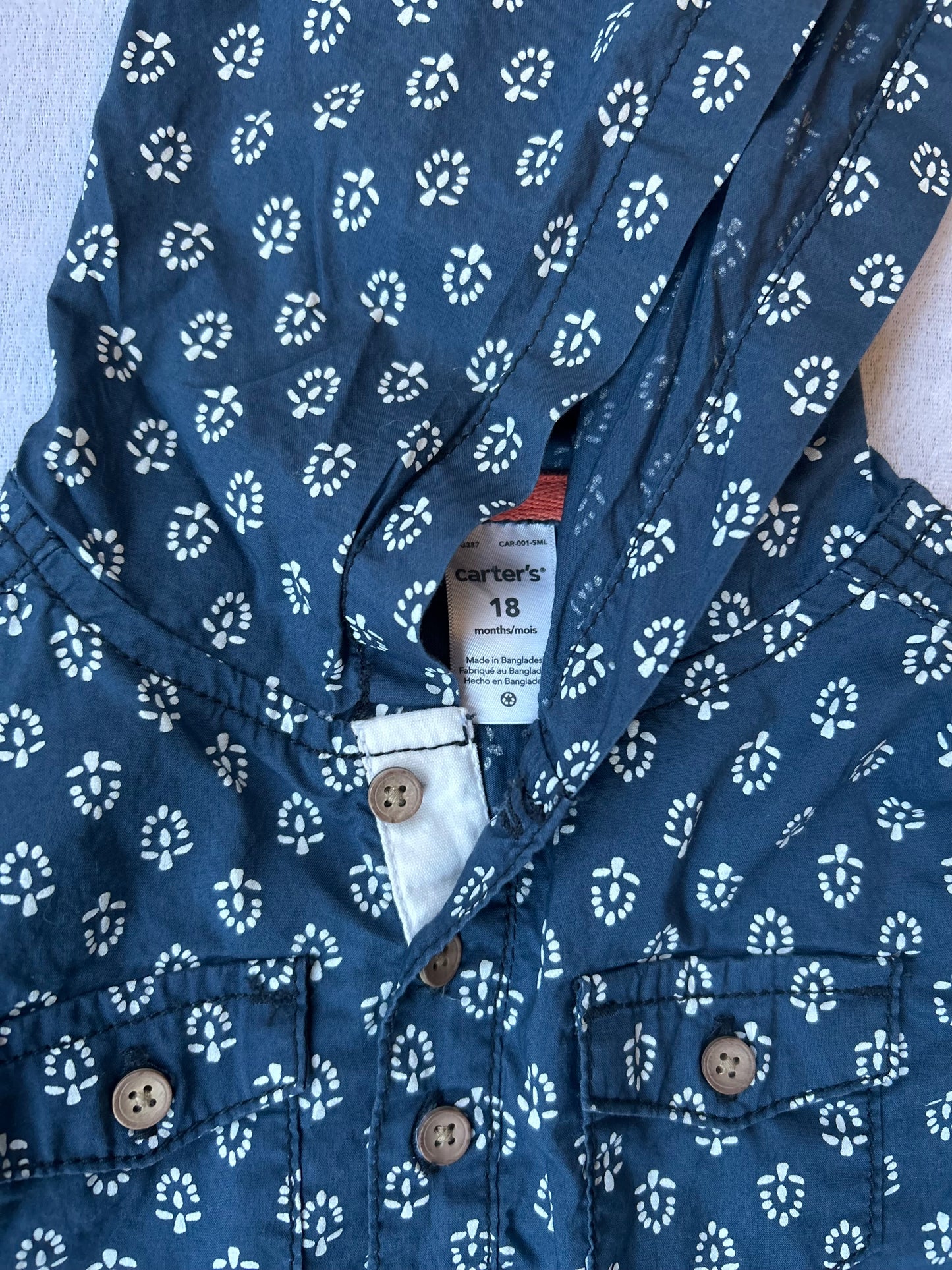 Navy Hooded Shirt | Carter's