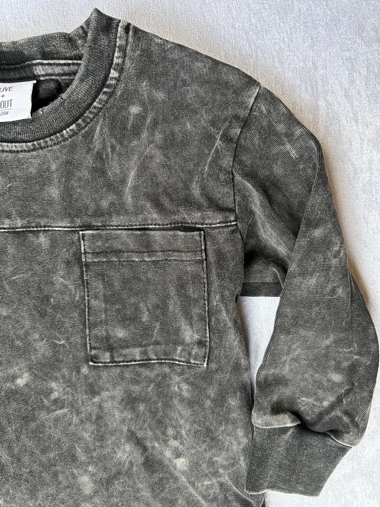 Distressed Long Sleeve Shirt | Olive + Scout