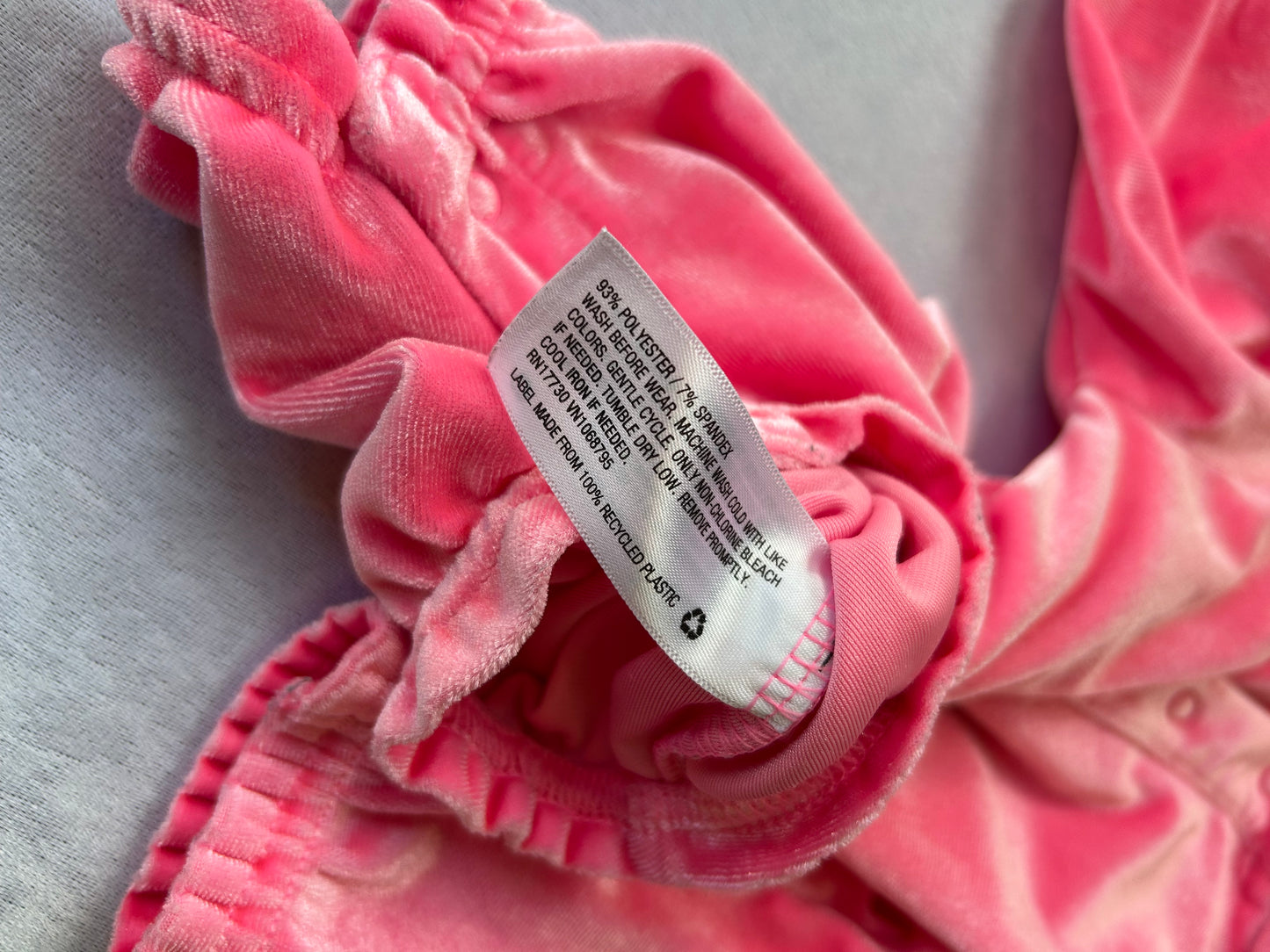 Pink Velvet Collared Romper | Cat & Jack