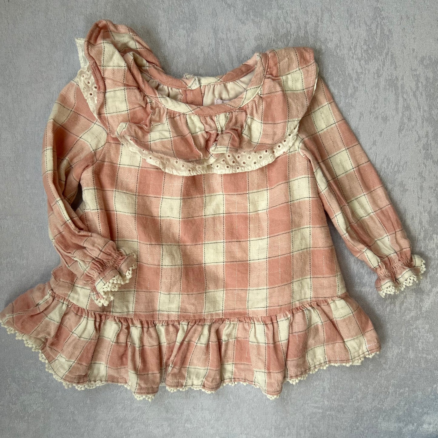 Pink Plaid Dress | Shabby Chic