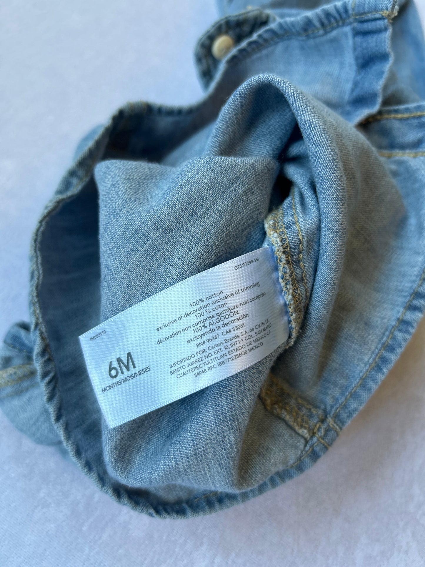 Denim Hooded Button Up Shirt | Carter's