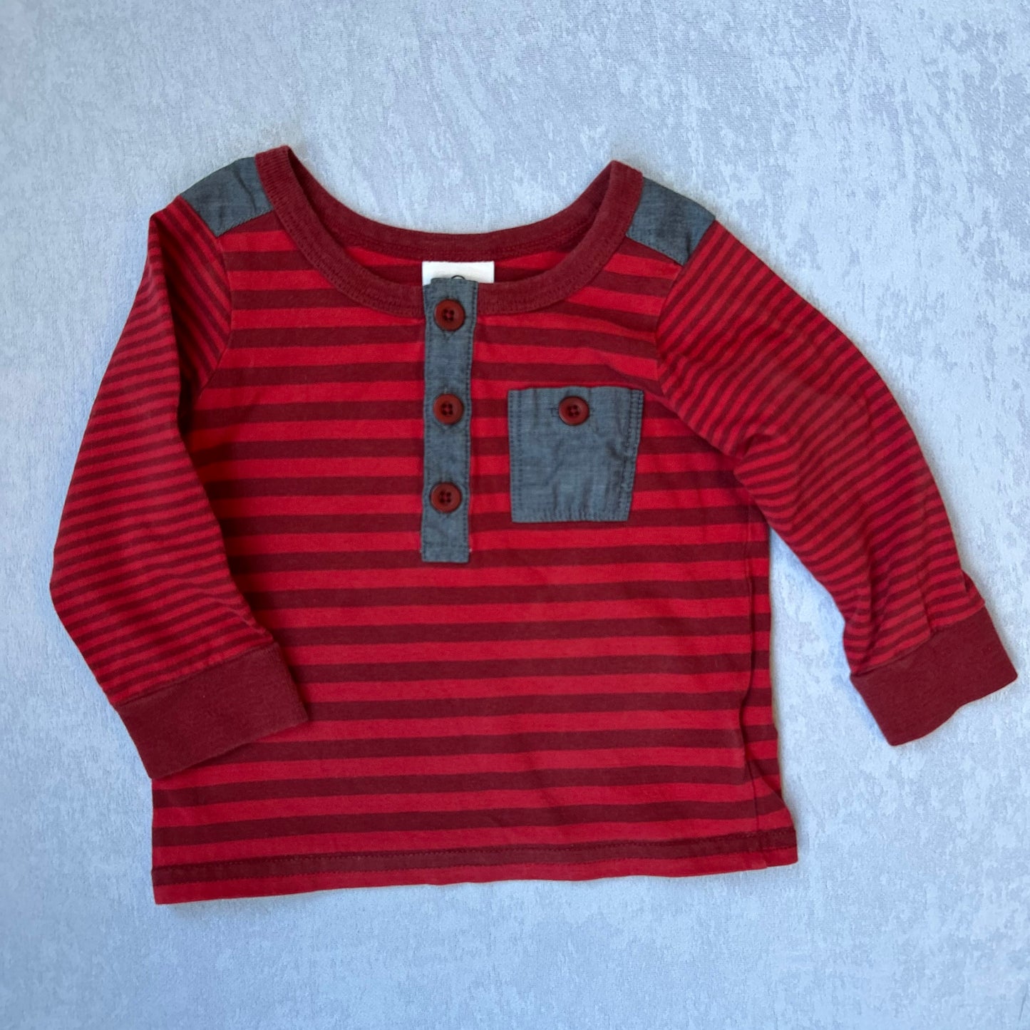 Red Striped Long Sleeve Shirt | Hanna Andersson