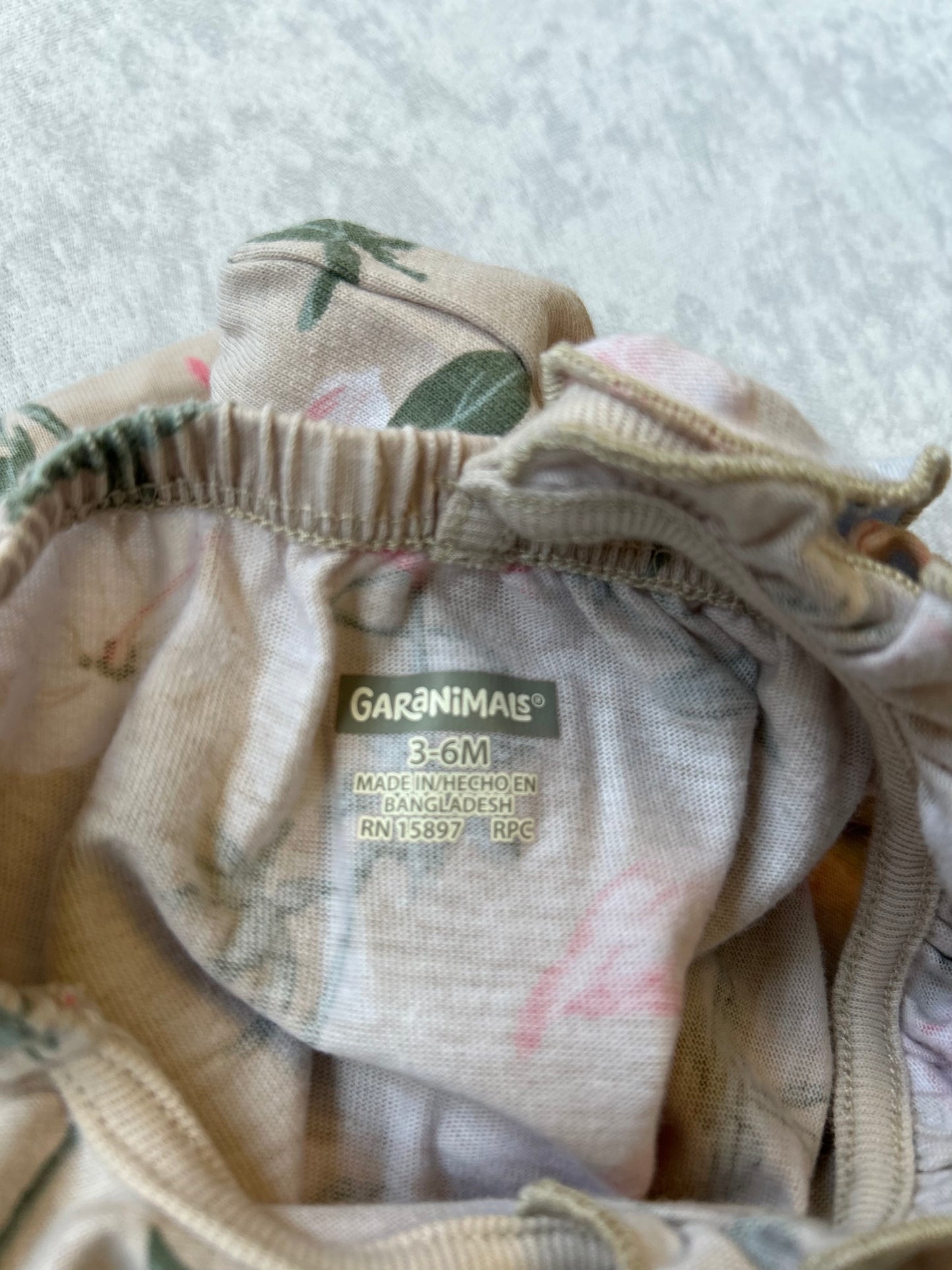 Cream & Pink Flamingo Romper