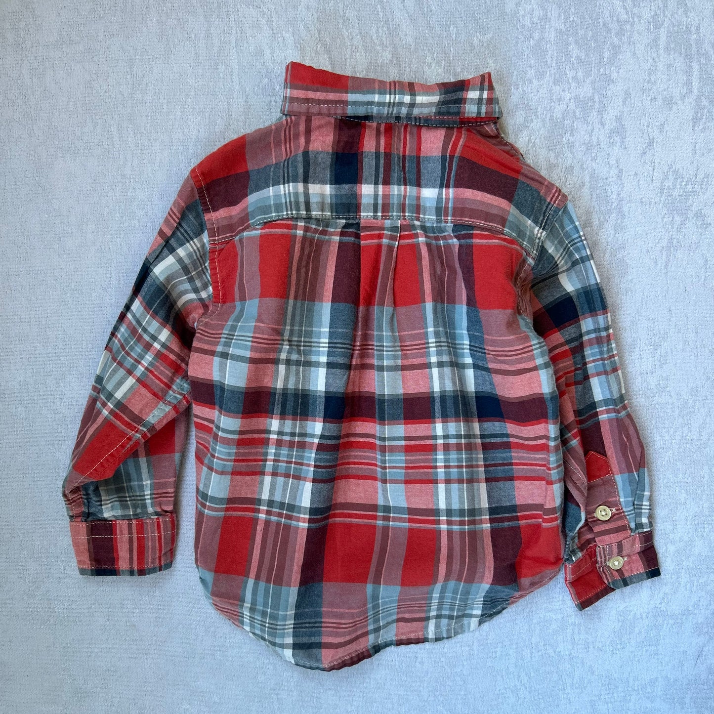 Red Plaid Button Up Shirt
