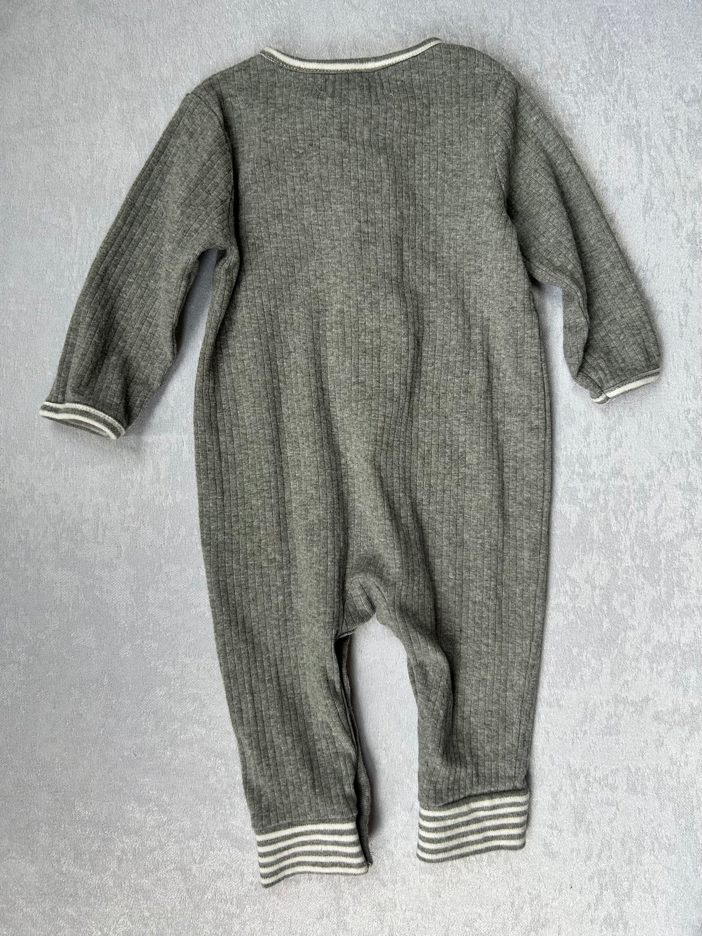 Gray Romper | Rabbit & Bear