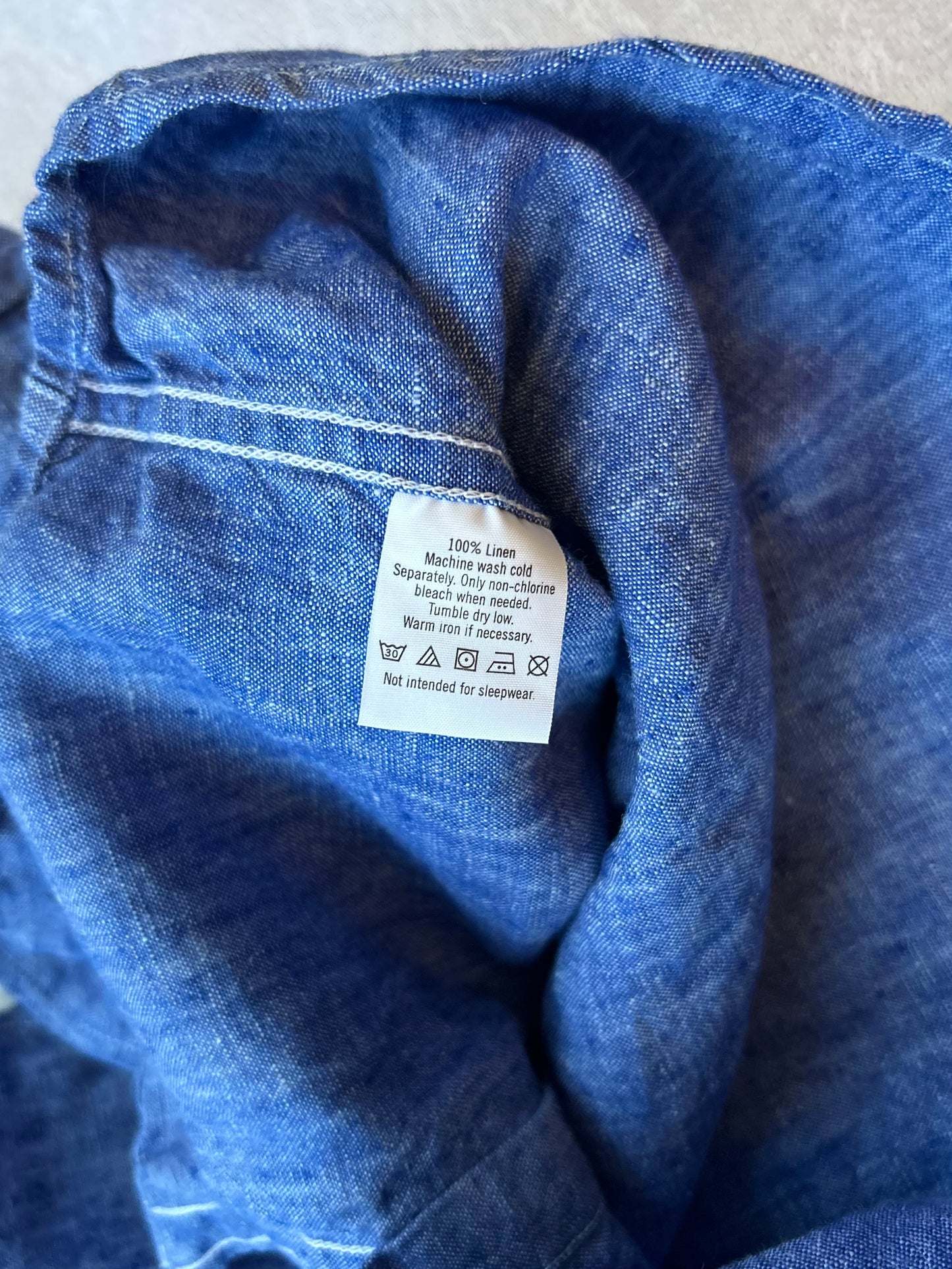 Blue Linen Button Up Shirt | Janie & Jack