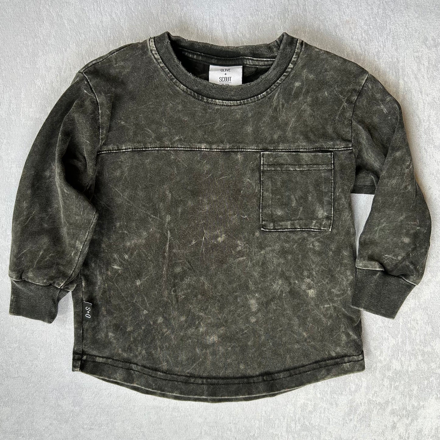 Distressed Long Sleeve Shirt | Olive + Scout