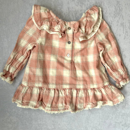 Pink Plaid Dress | Shabby Chic