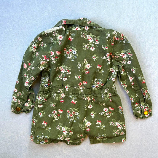 Green Floral Jacket | Little Lass