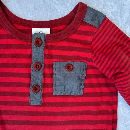 Red Striped Long Sleeve Shirt | Hanna Andersson