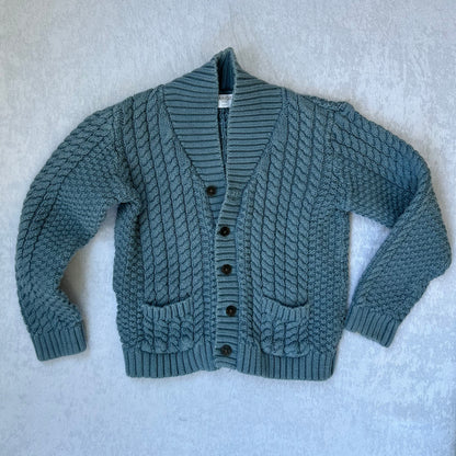 Blue Cable Knit Sweater | Mango Kids