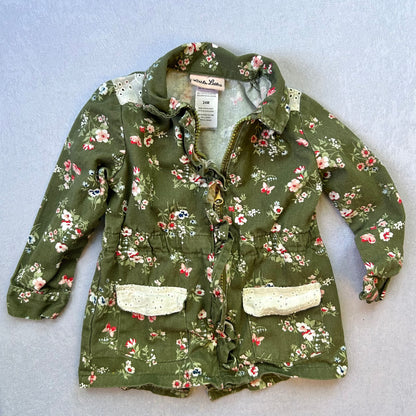 Green Floral Jacket | Little Lass