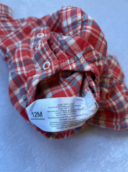 Red Plaid Button Up Shirt