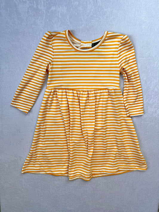 Yellow Striped Dress | Picapino