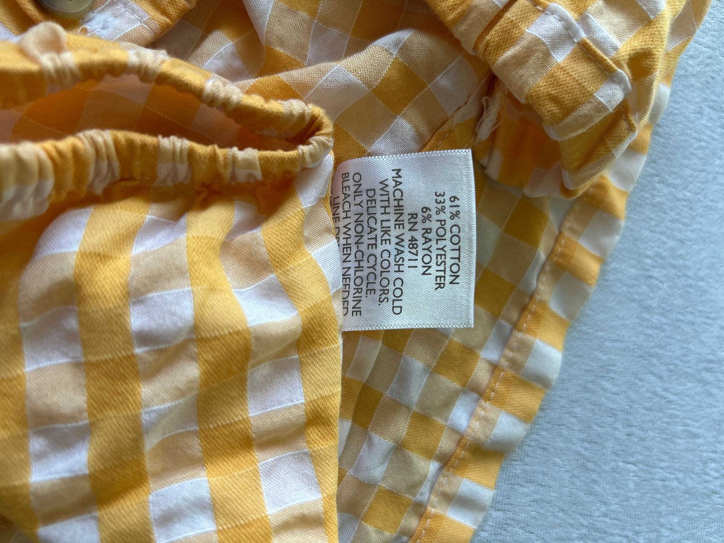 Yellow Gingham Dress | Falls Creek