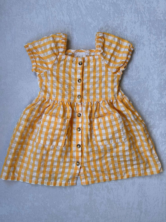 Yellow Gingham Dress | Falls Creek