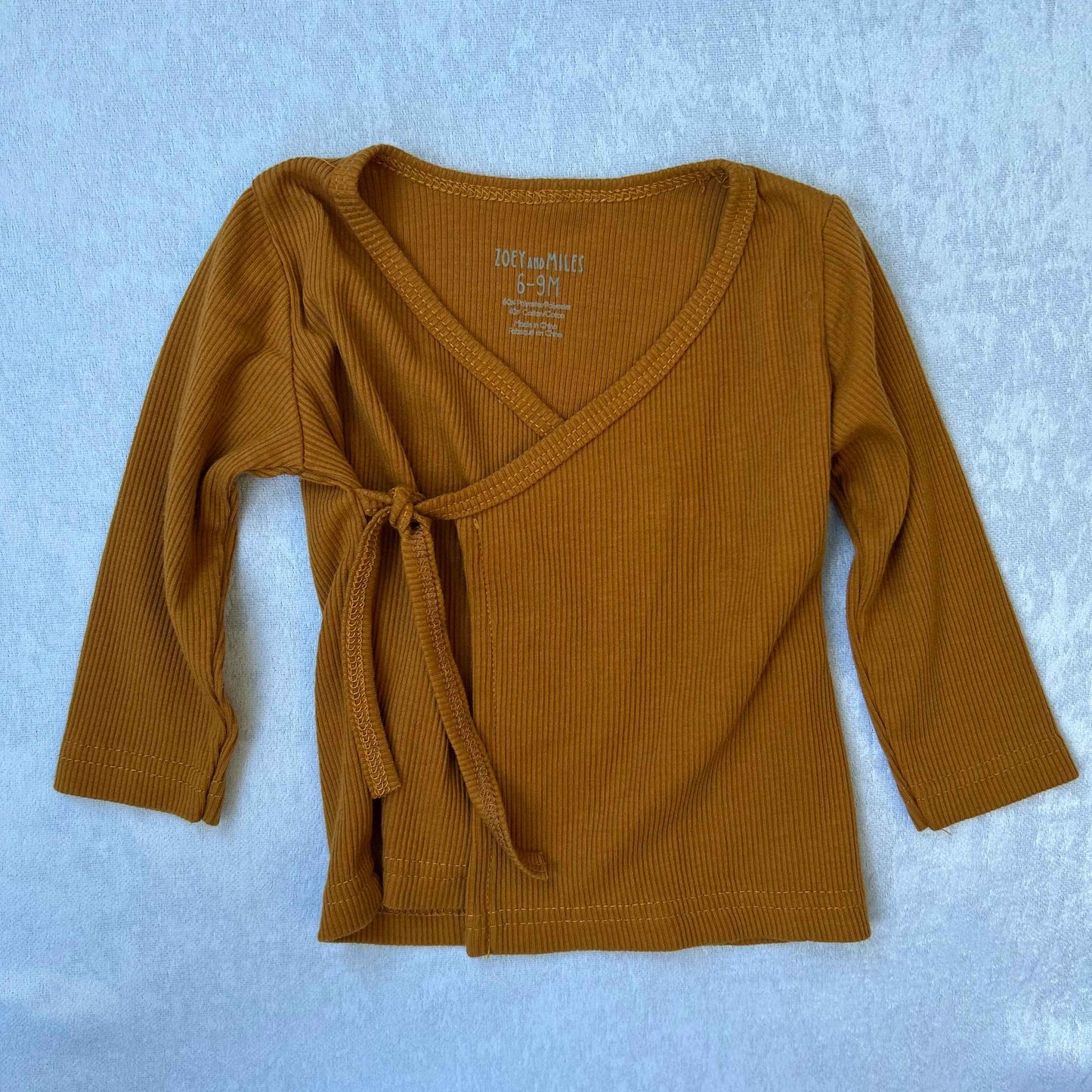 Brown Kimono Wrap Shirt | Zoey & Miles